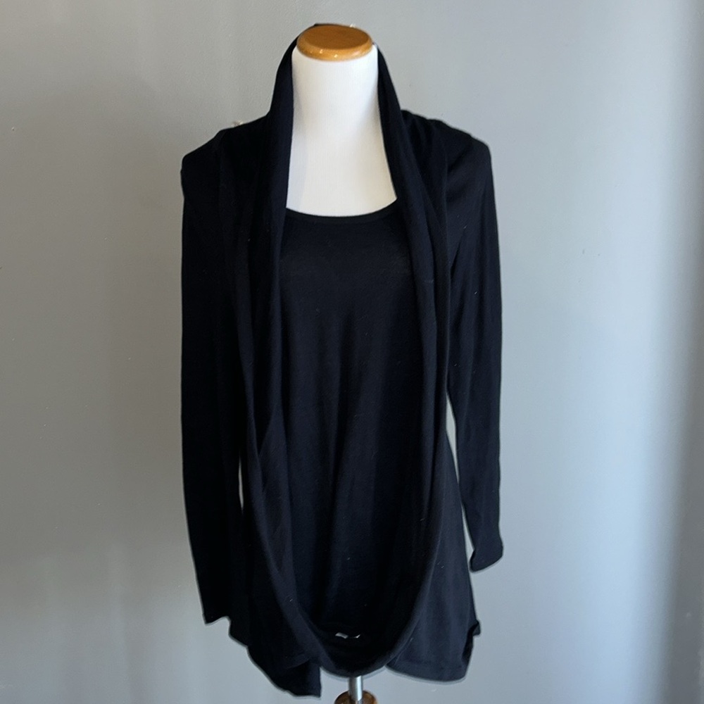 Style & Co XL Black Sweater w/ Scarf Neck